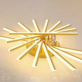 Lustra LED 125W cu Telecomanda Zang 3 Tipuri de Lumini Auriu